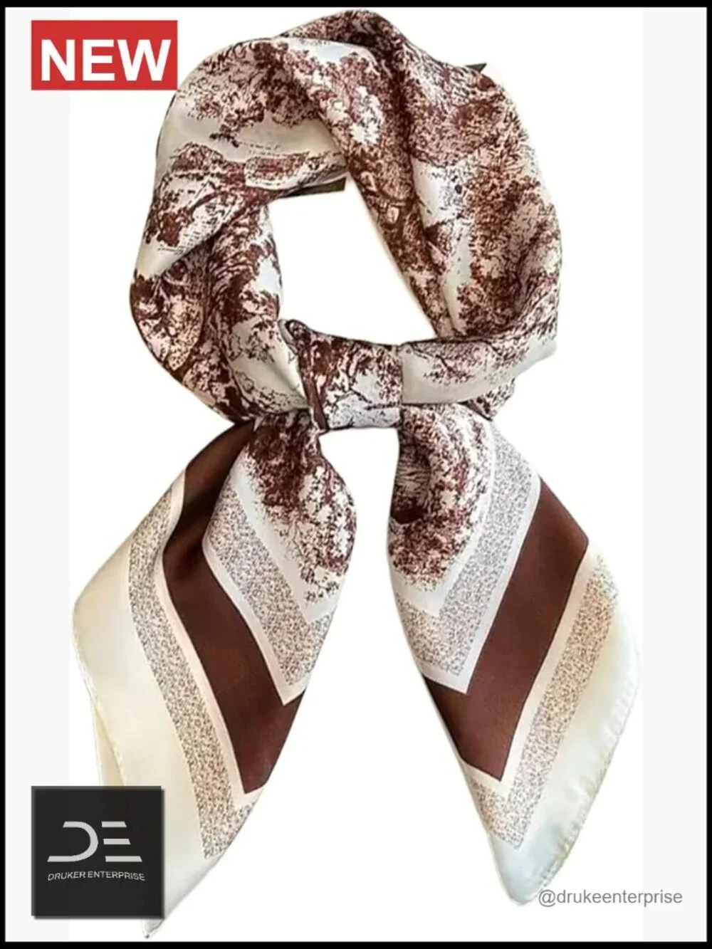 Satin Head Scarf Square Bandana Lightweight Silk Hair Wrap 27.5